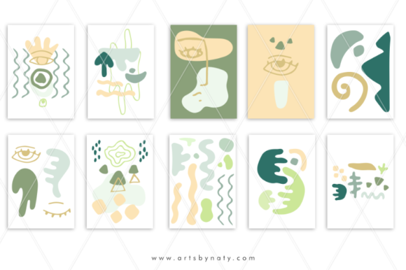 Abstract Clipart Art Hermosa Collection for kids room design.