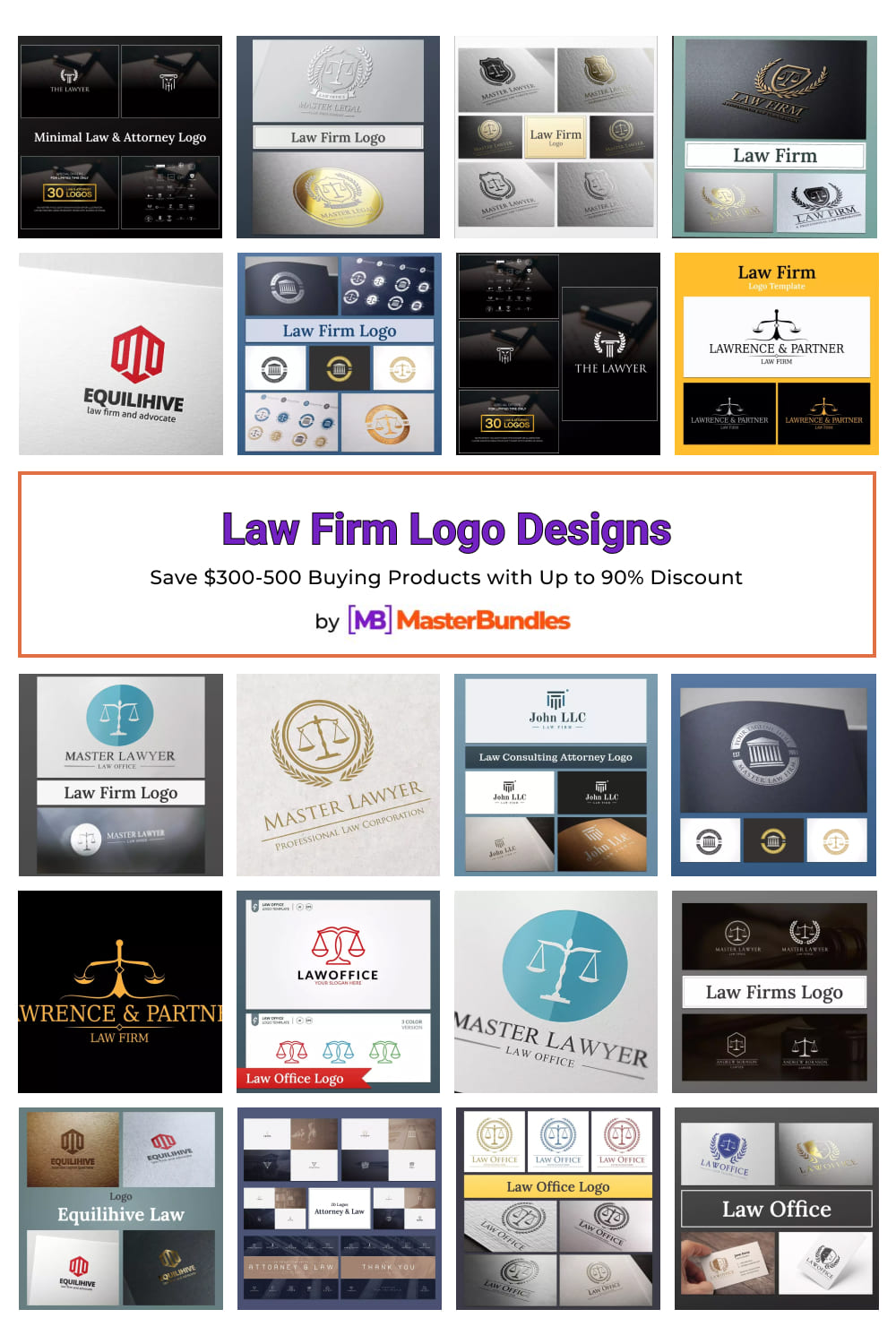 Law Firm Logo Designs for Pinterest.
