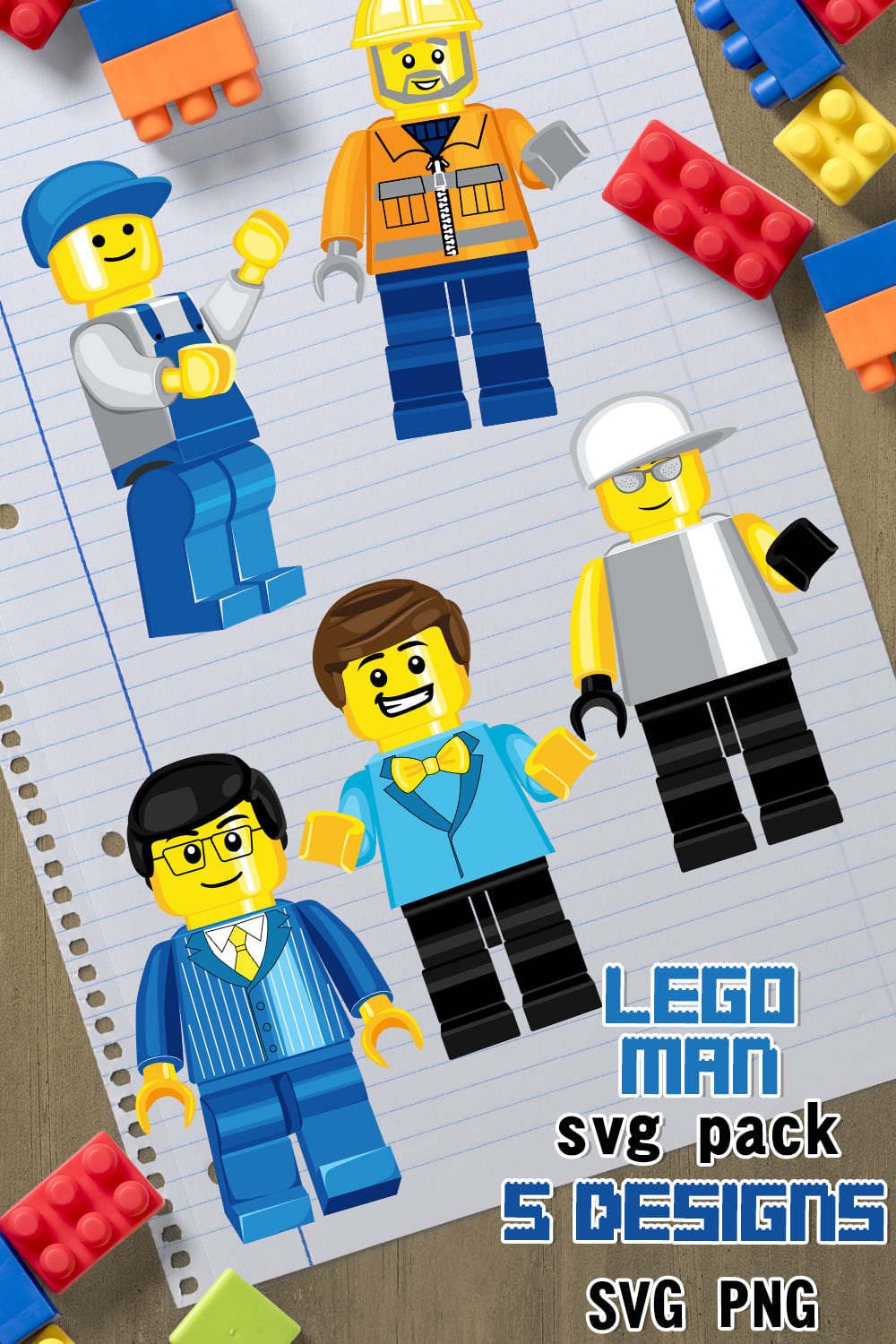 Lego man svg - pinterest image preview.