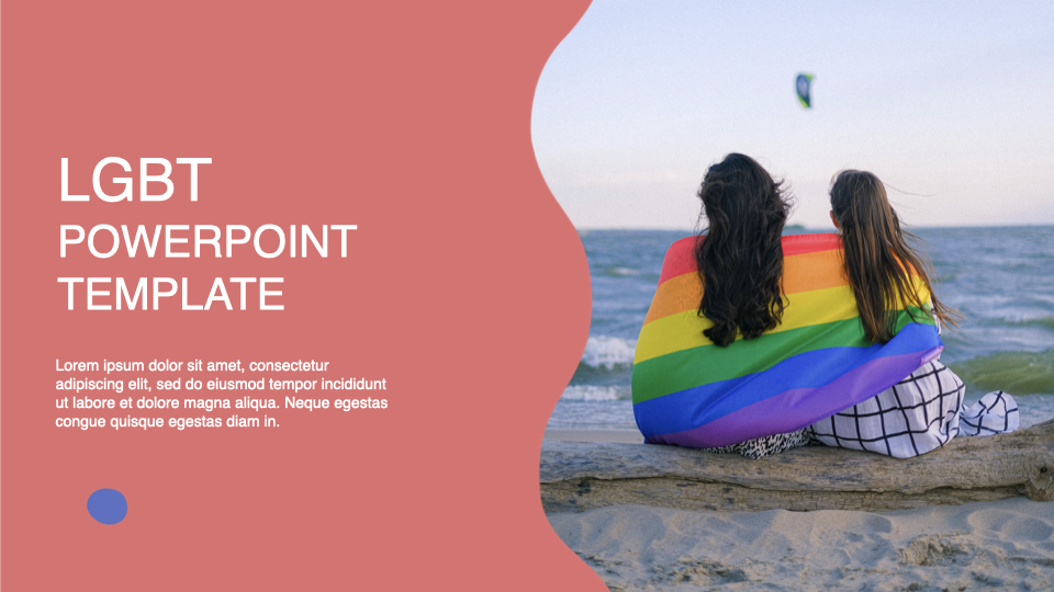 Colorful lgbt powerpoint template.