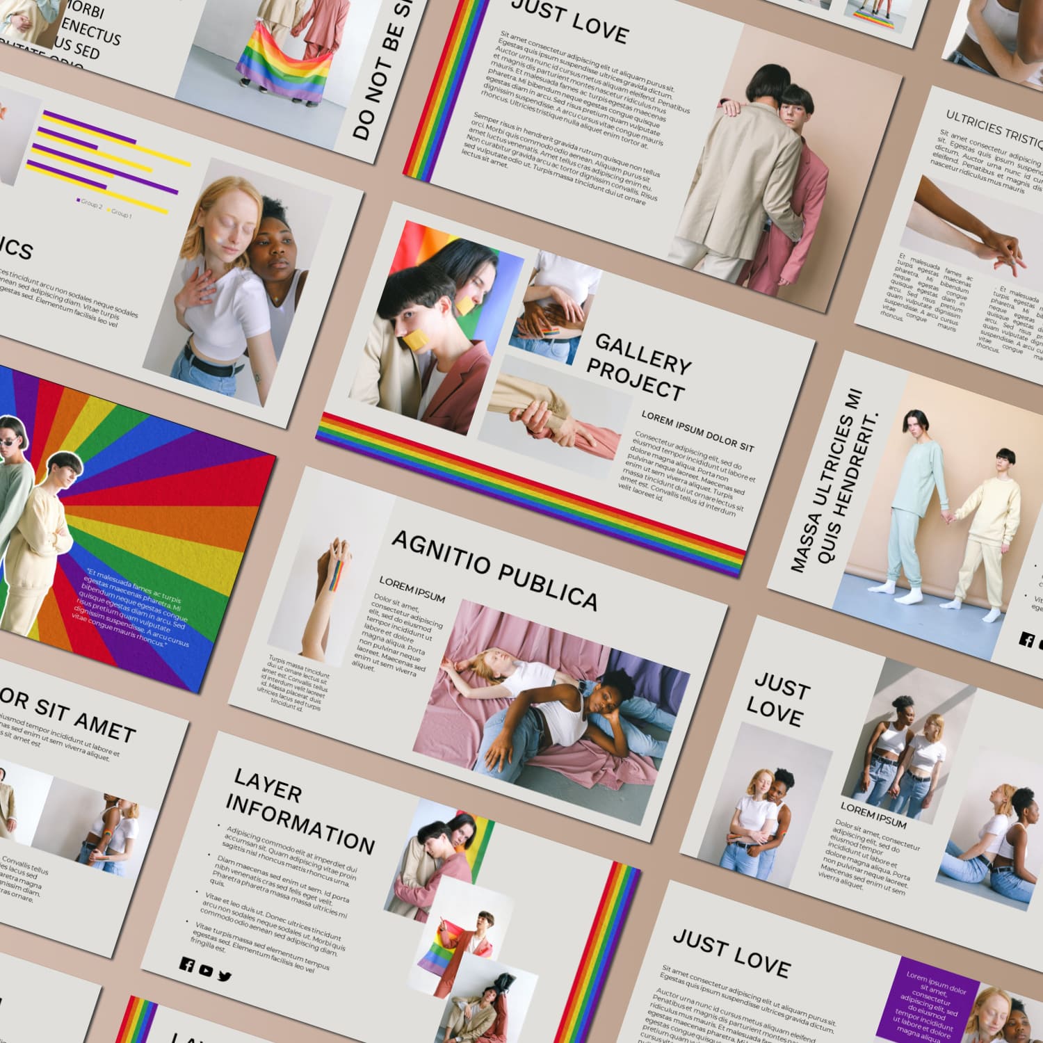 LGBT Powerpoint Theme cover.