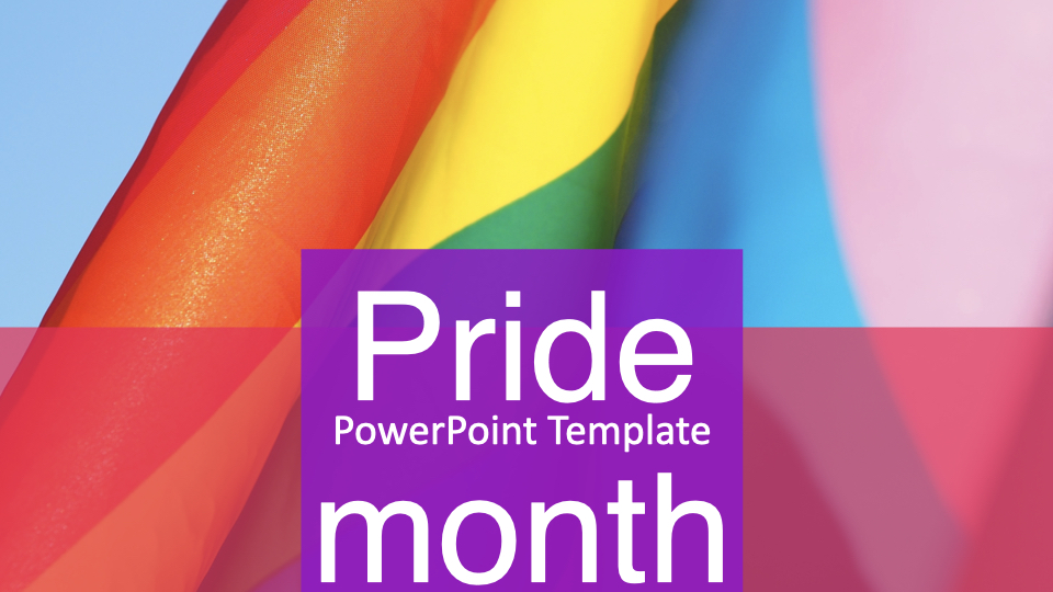 So colorful template for a pride month.