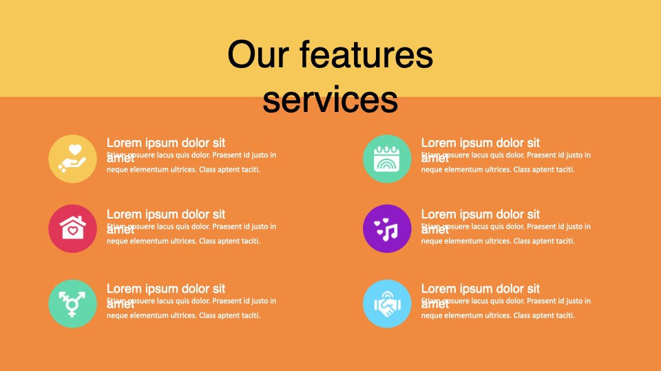 A few words about your services.