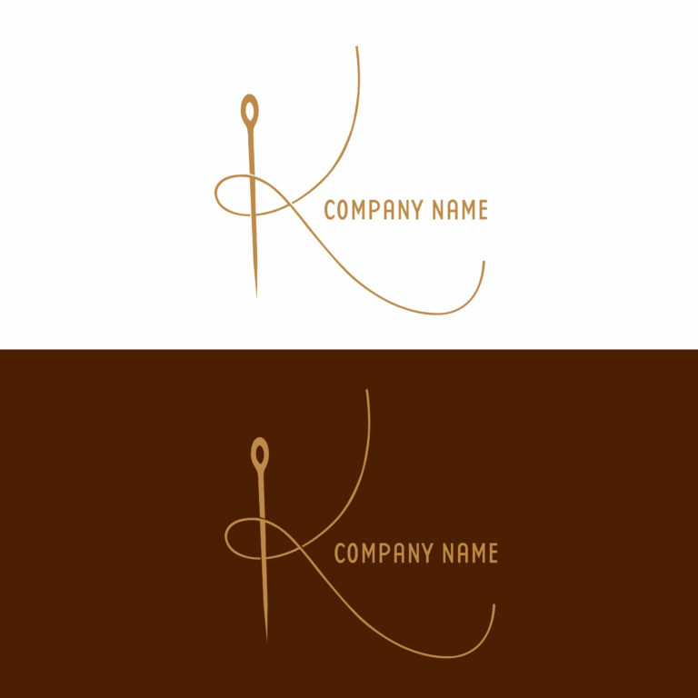 Clothing brand logo design vector, fashion, sewing - MasterBundles