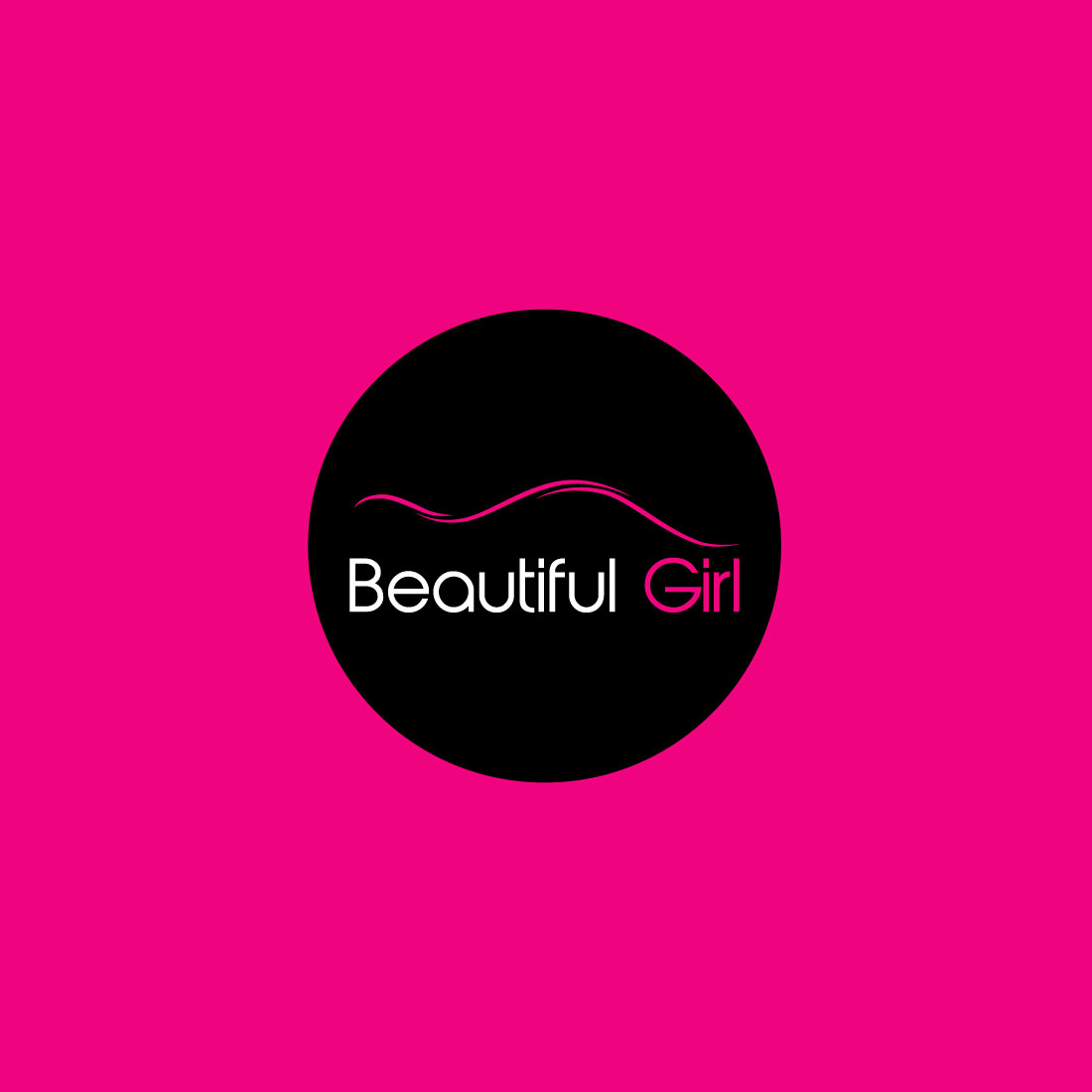Beauty Brand Logo Design Vector preview image.