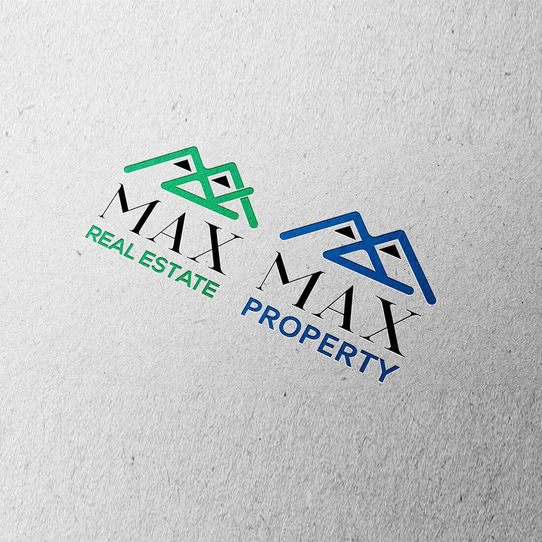 Property and Real Estate Company Logo Template 2 in 1 preview image.