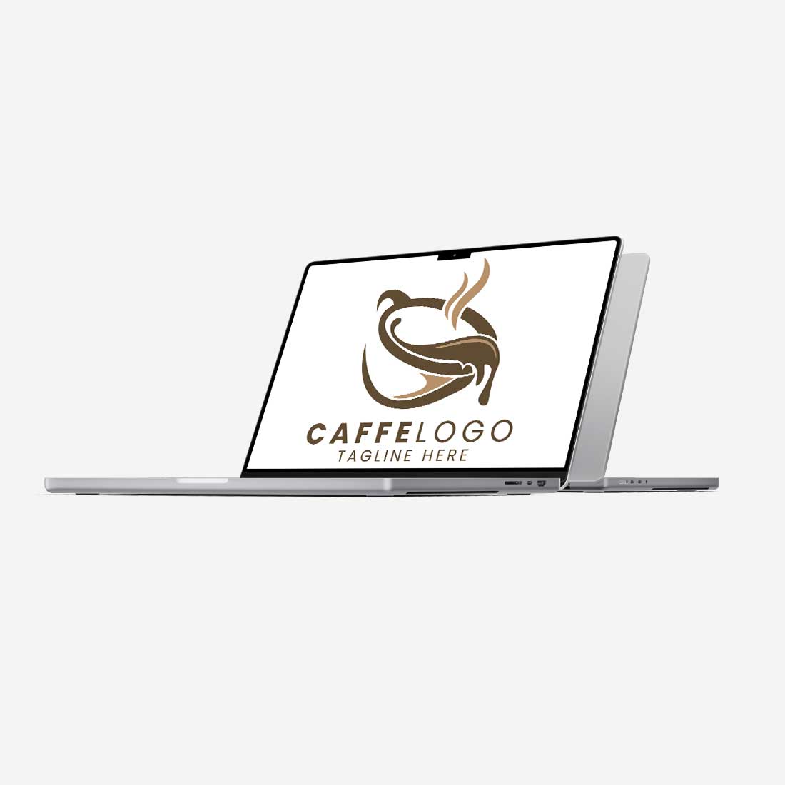 macbook pro Caffe Logo Template.