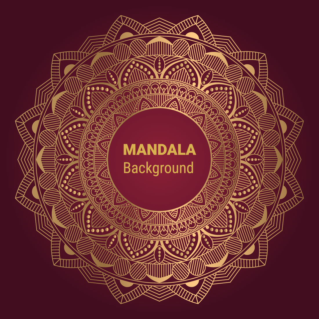 5 Luxury Mandala Background Bundle preview image.