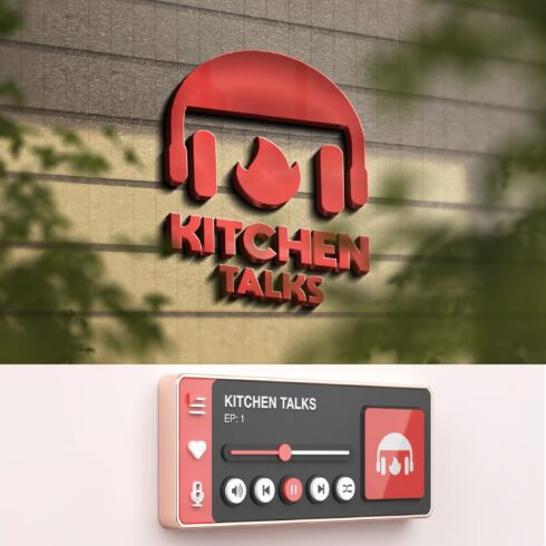 Kitchen Talk Logo templates cover image.
