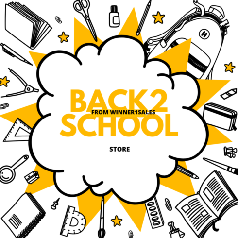 Back to School Logos 7 Styles Templates cover image.