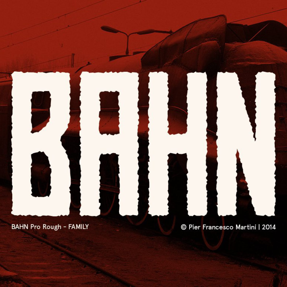 BAHN Pro Rough - FAMILY Font cover image.