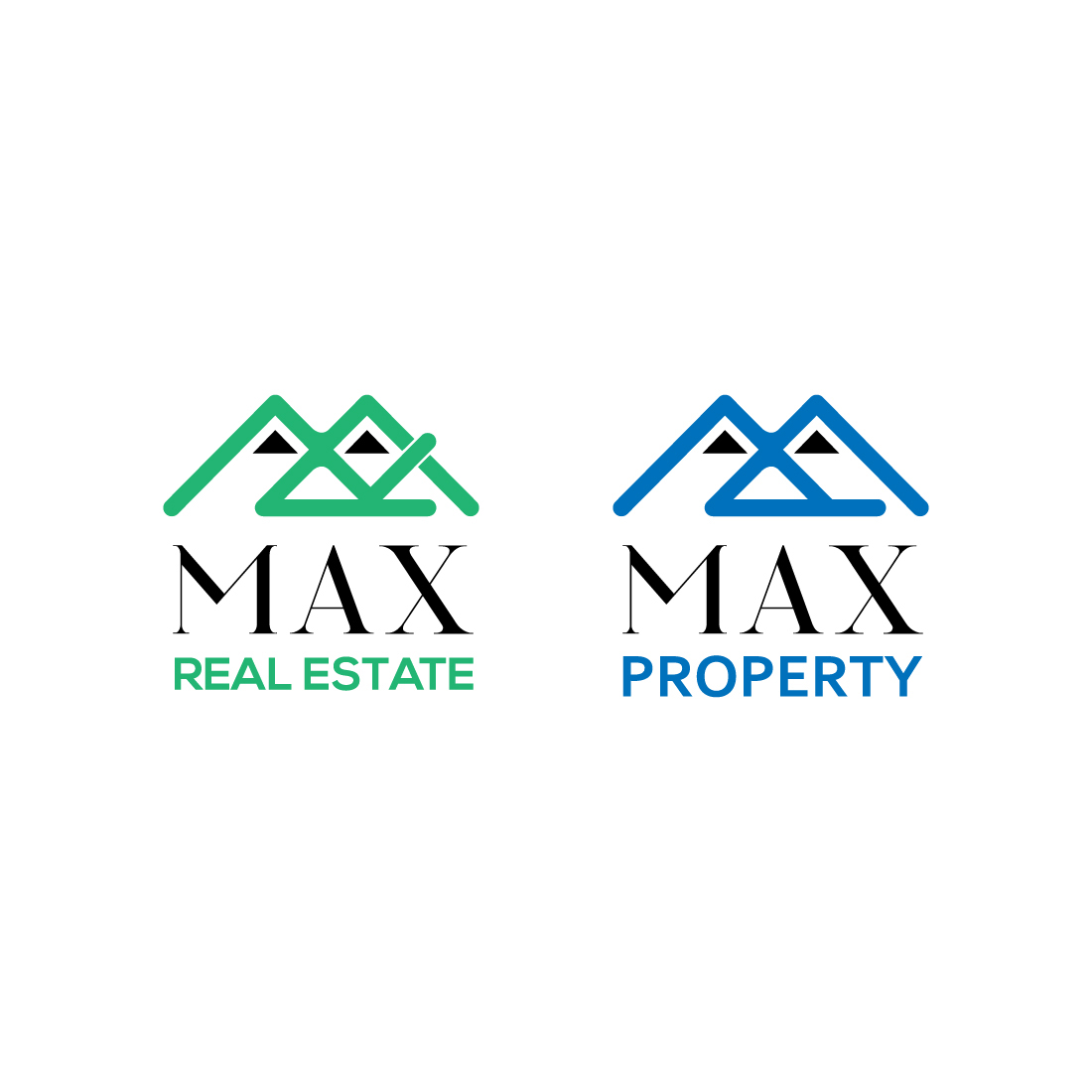 Property and Real Estate Company Logo Template 2 in 1.
