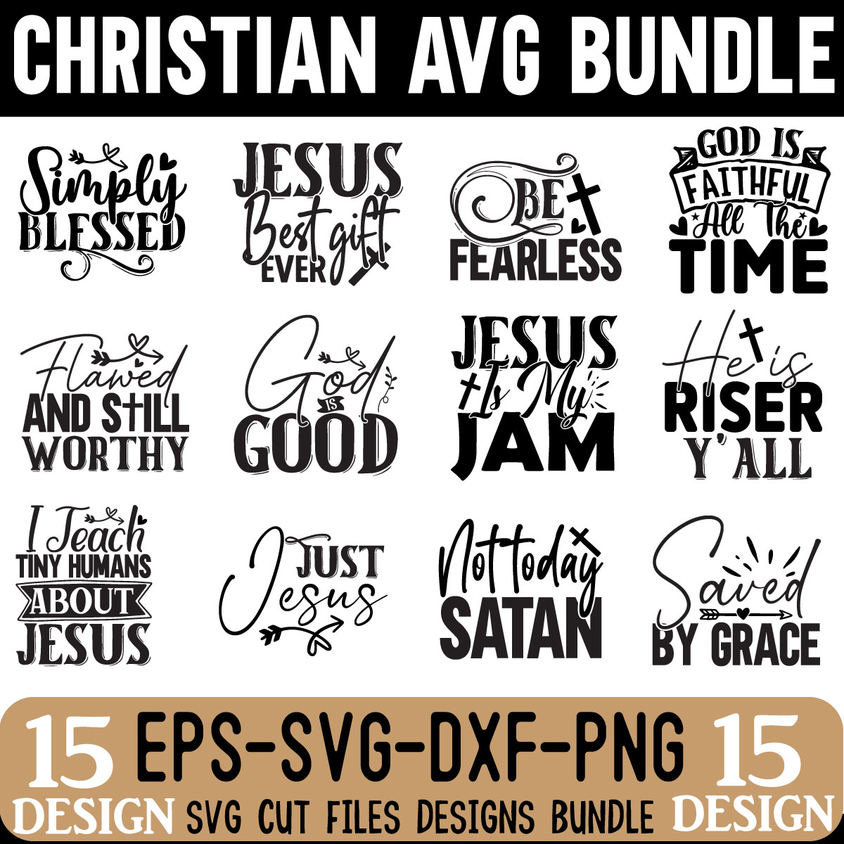 Christian SVG Design Bundle - MasterBundles