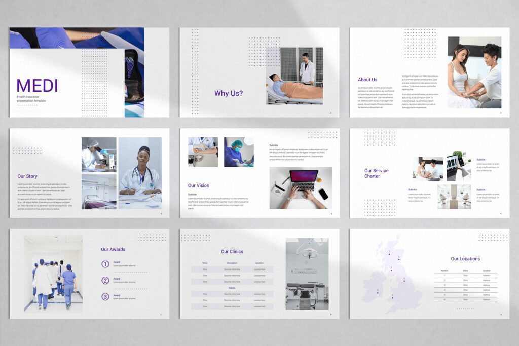 Health Insurance PowerPoint Template – MasterBundles