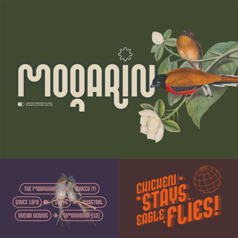 MOQARIN - Rounded & Playful Font cover image.