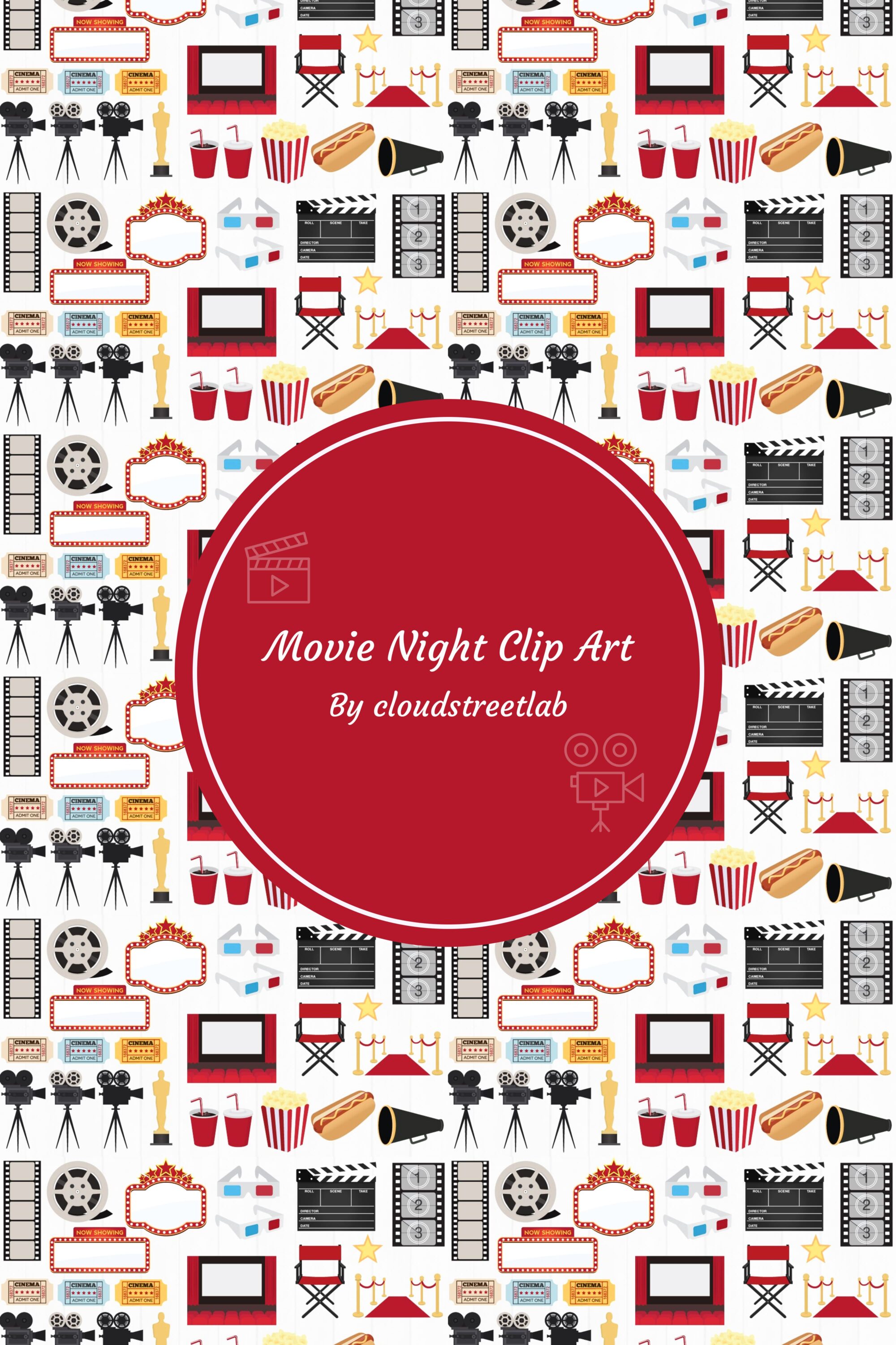 movie night clip art 03