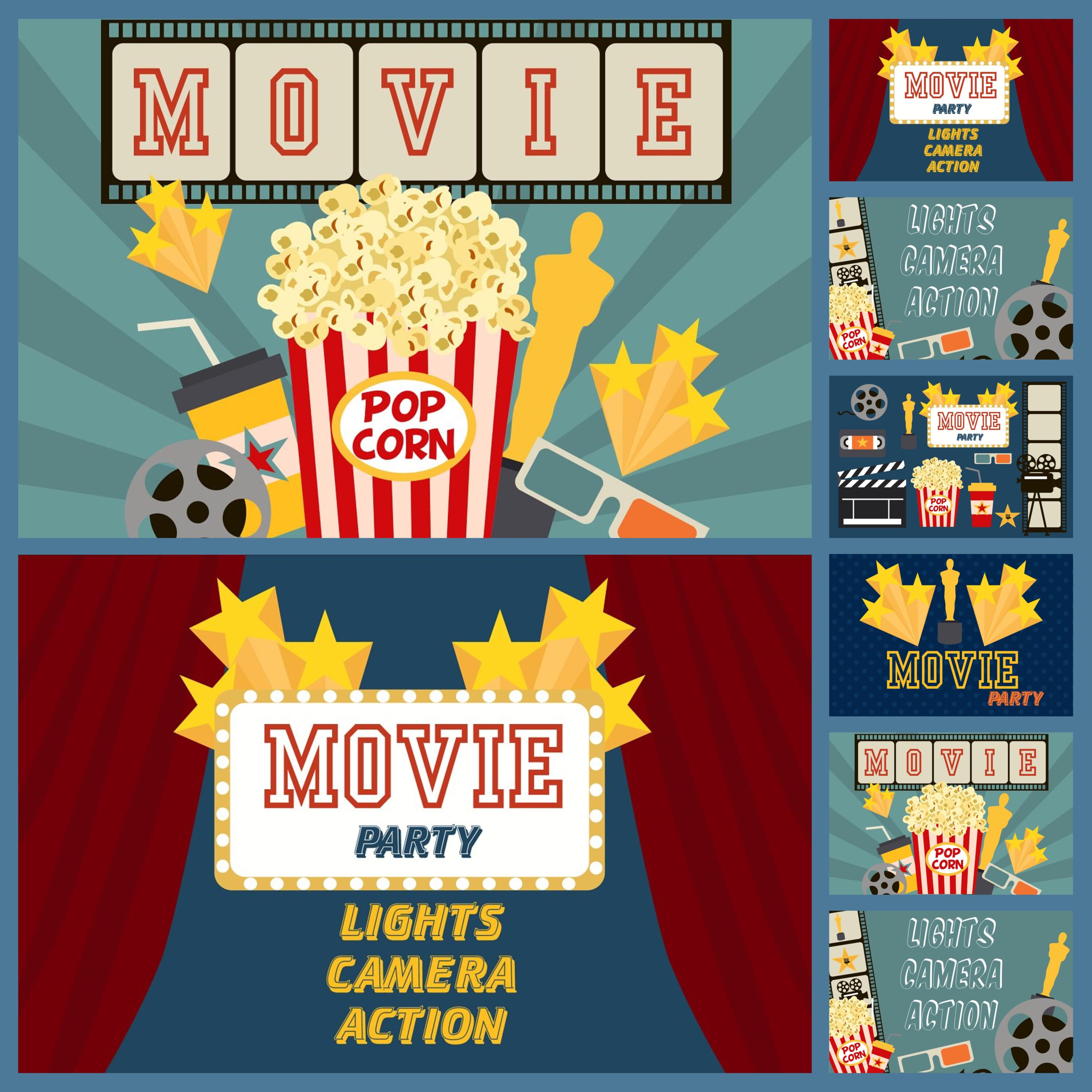 Movie party set cover.