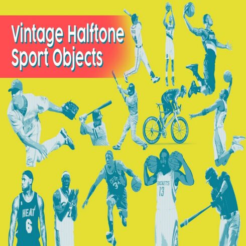 Vintage Sports Halftone Effects cover image.