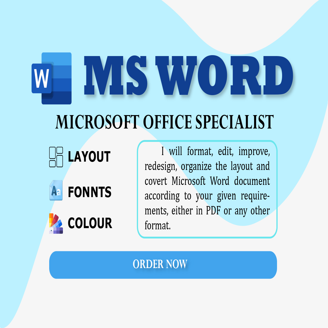 MS Office Banner Design cover image.