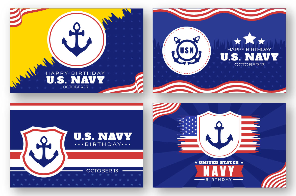 13 U.S. Navy Birthday Illustration.
