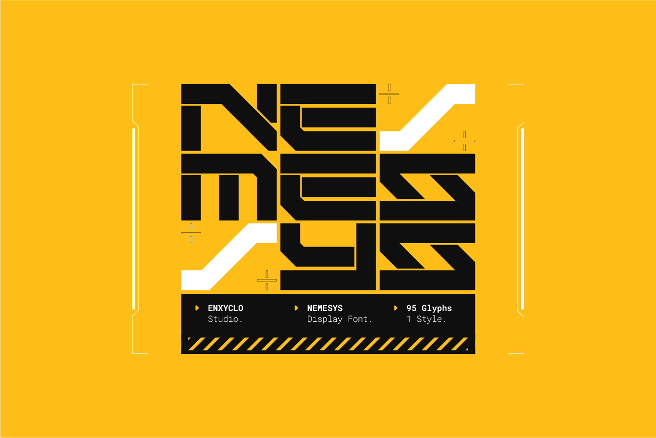 NEMESYS - Futuristic Font facebook image.
