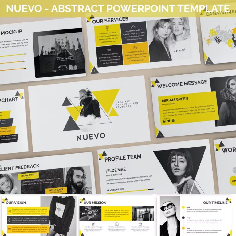 Nuevo - Abstract Powerpoint Template – MasterBundles