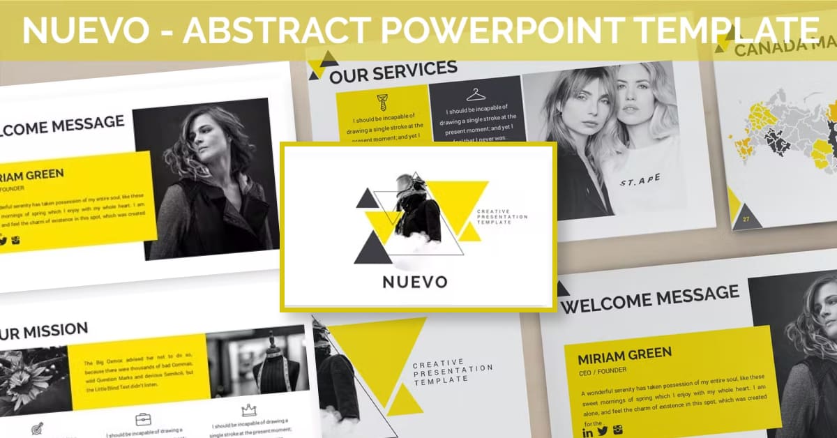 Nuevo - Abstract Powerpoint Template – MasterBundles
