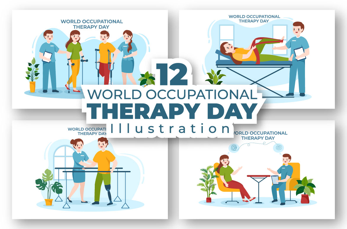 12 World Occupational Therapy Day Illustration Facebook Image.
