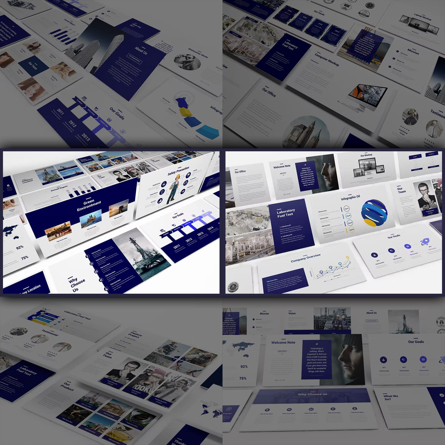 Oil and gas powerpoint template from Incools.