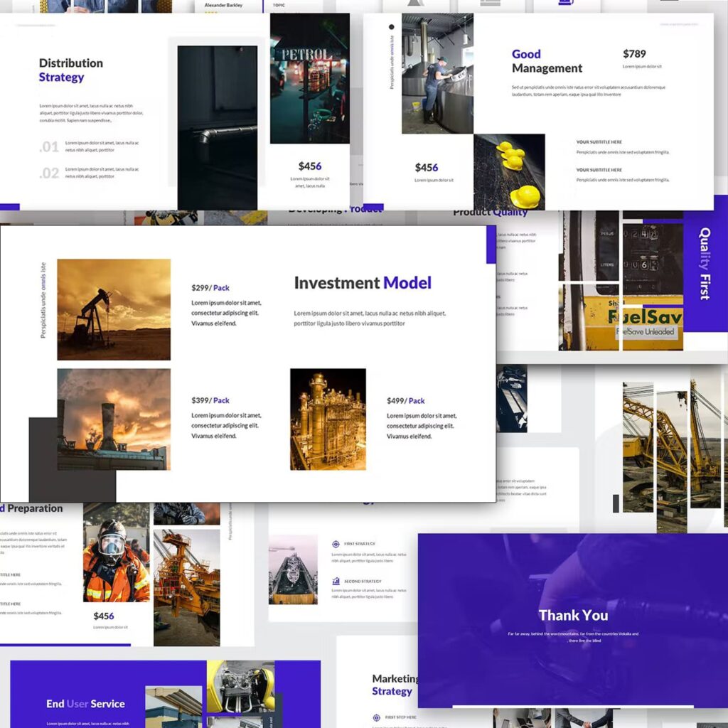 Oil and Gas Powerpoint Template – MasterBundles