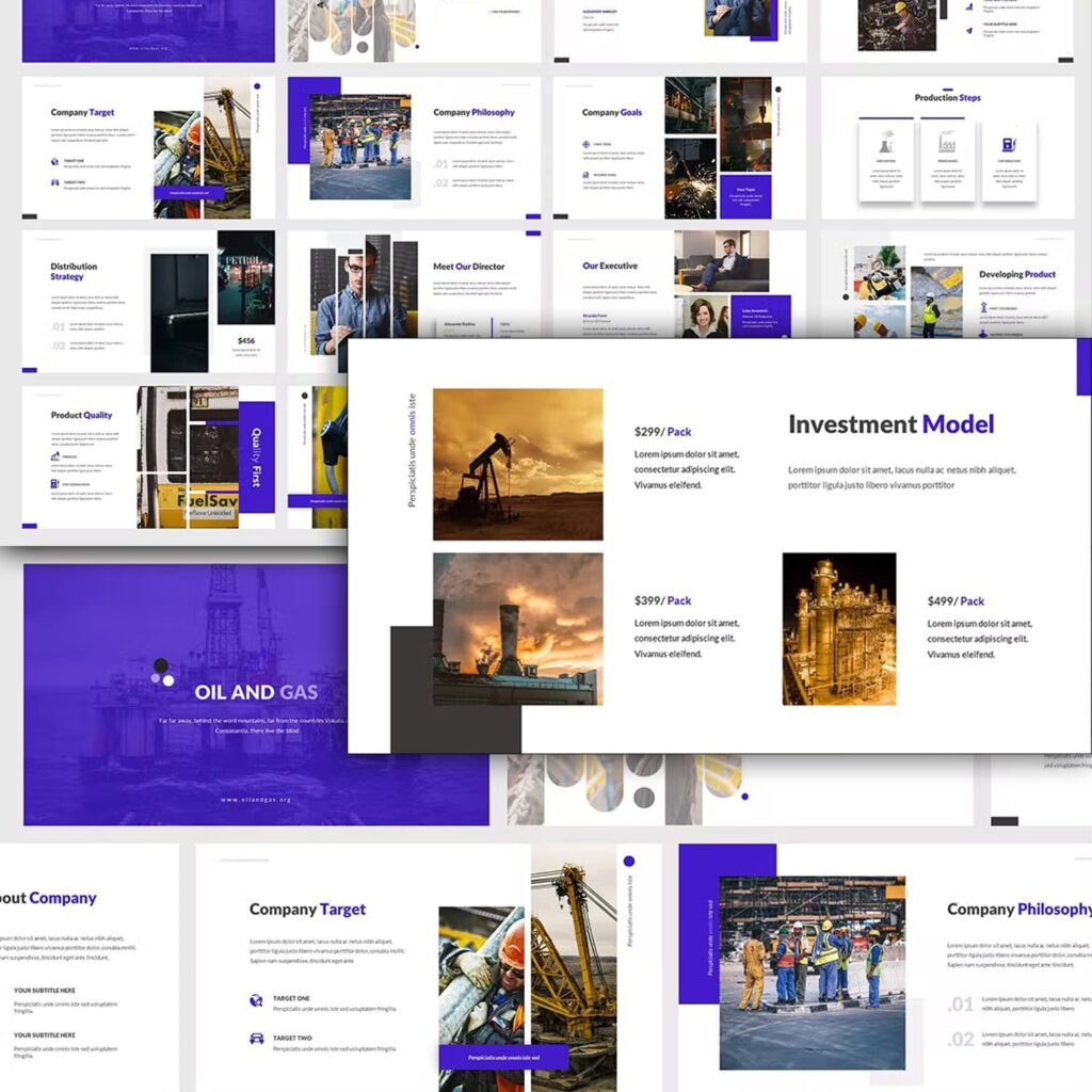 Oil and Gas Powerpoint Template – MasterBundles