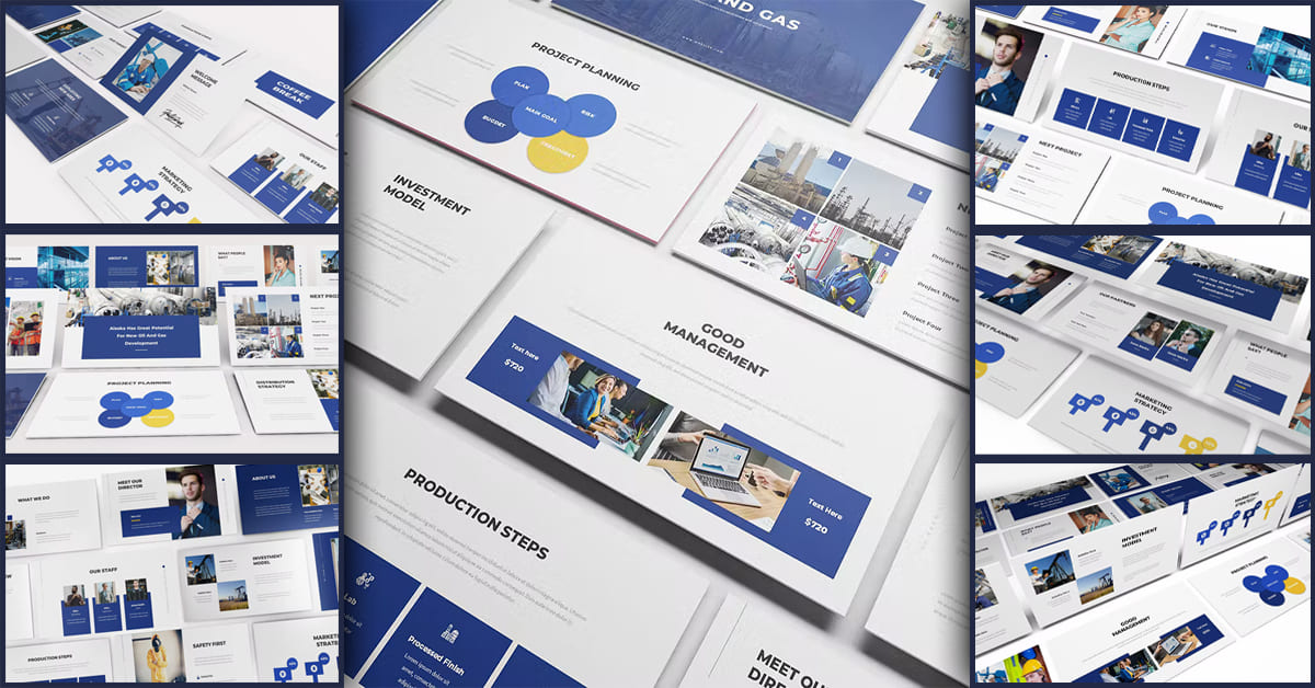 Oil & Gas Powerpoint Presentation Template – MasterBundles