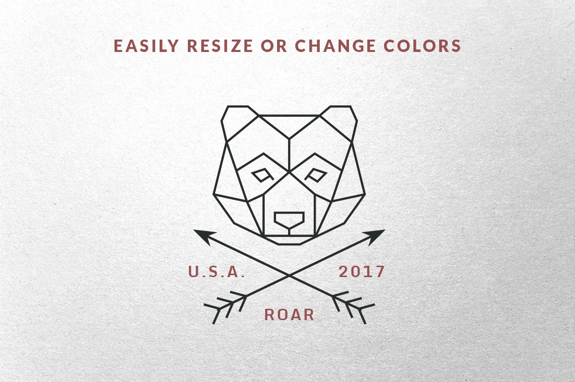 You can easily resize or change colors.