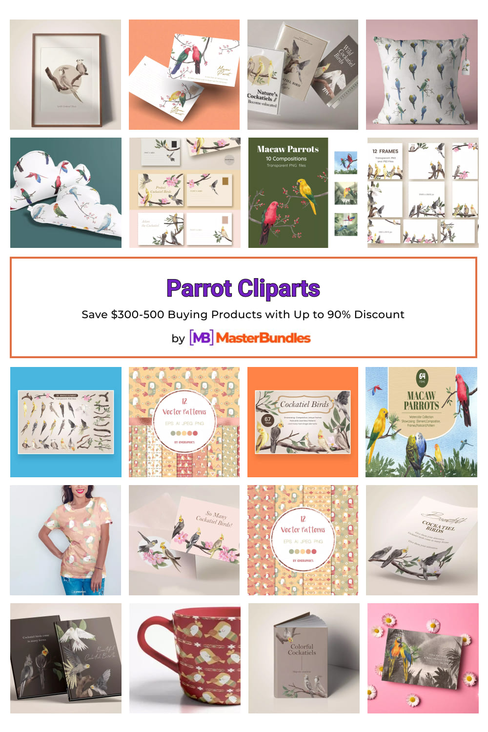 Parrot Cliparts for Pinterest.