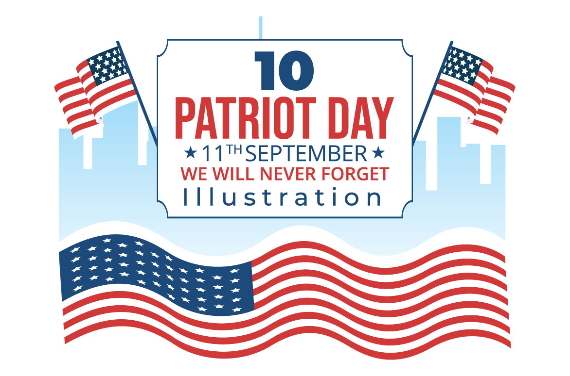 10 Patriot Day USA Celebration Illustration Facebook Image.