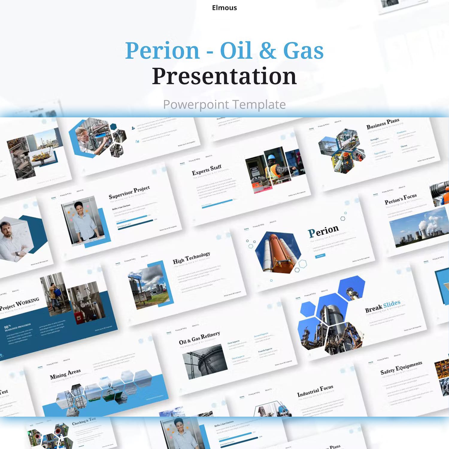 Perion gas oil powerpoint presentation template from elmous.