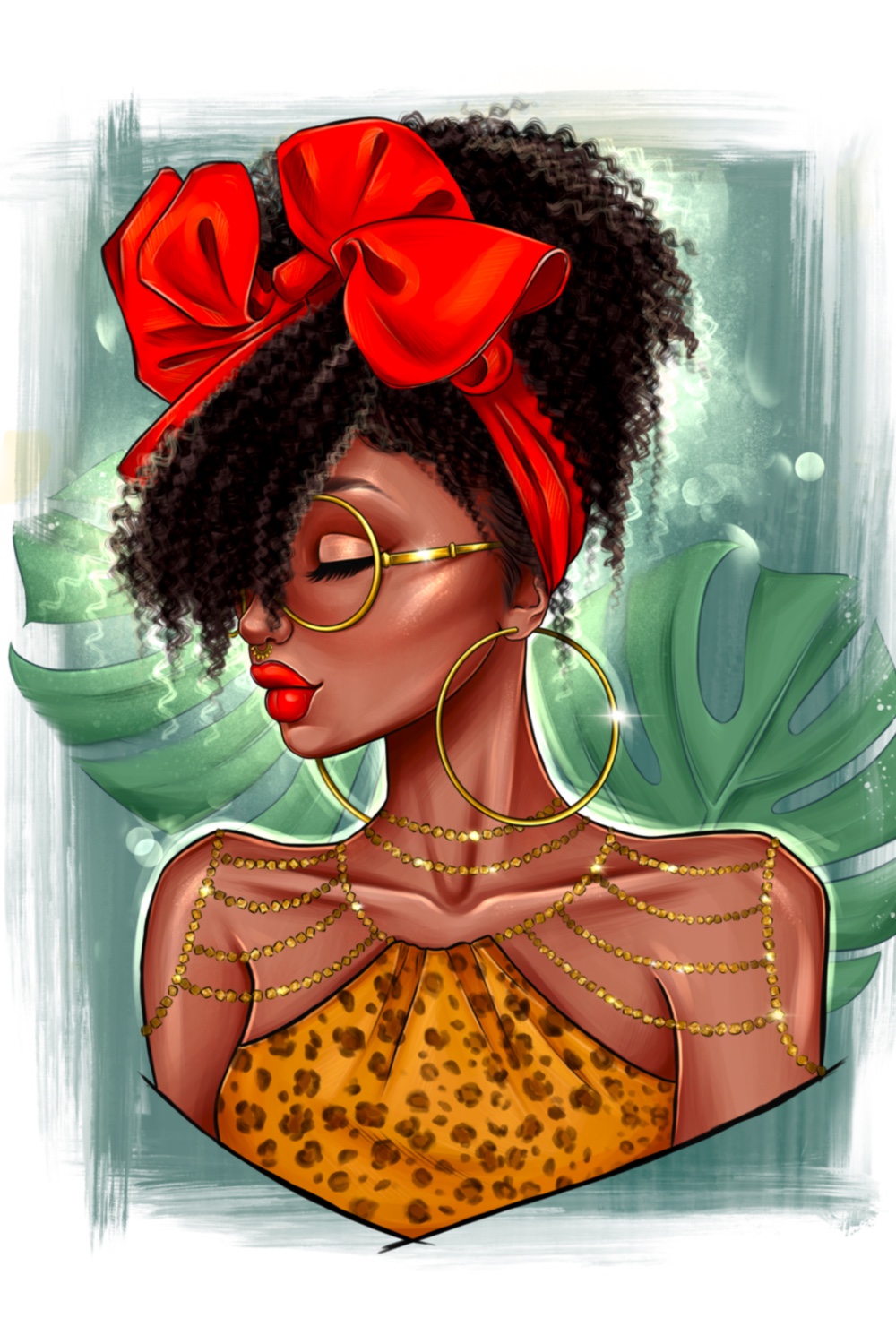 Afro Girl Clipart Pinterest Image.
