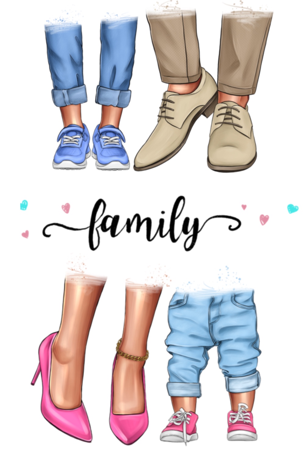 Family Clipart Mom Dad Daughter Son Pinterest Image.
