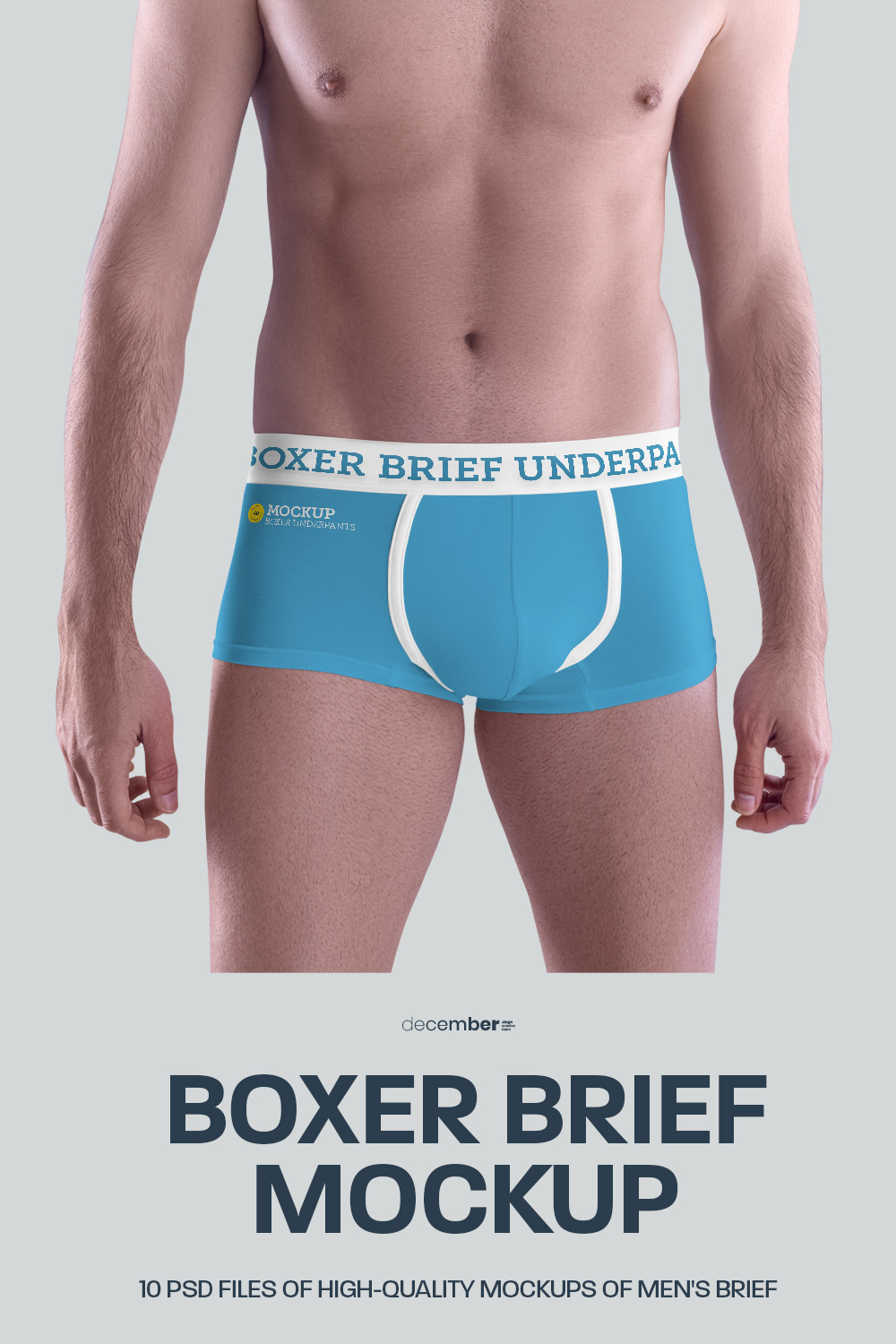 Premium PSD  Boxer briefs for mens mockup