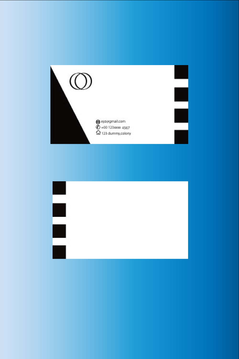Minimalist Business Card pinterest.