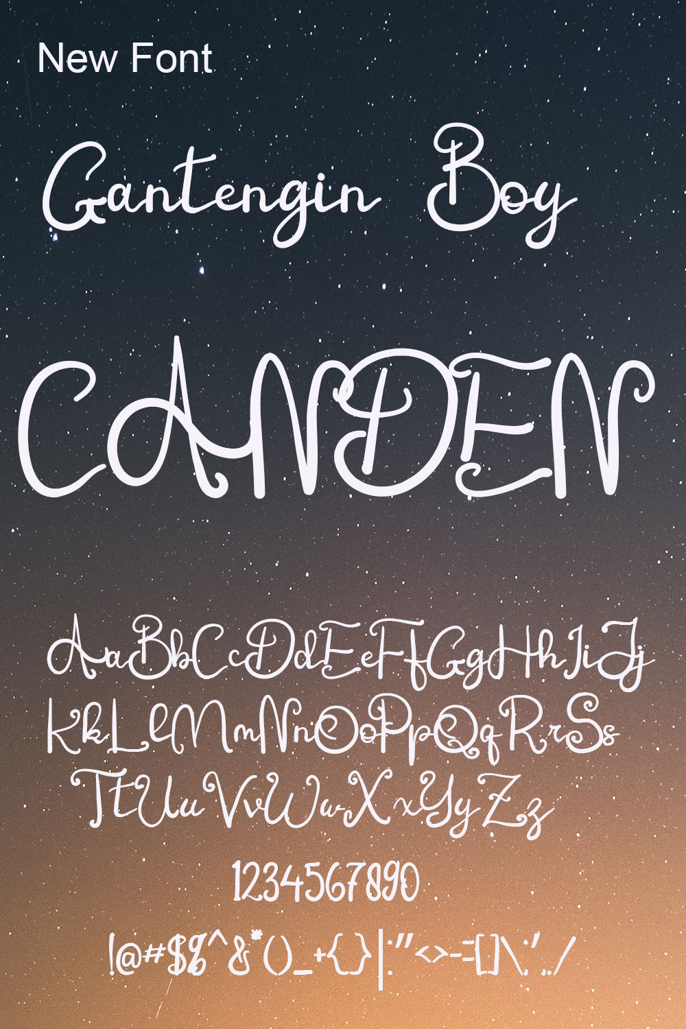 pinter Gantengin Boy Font - only $17