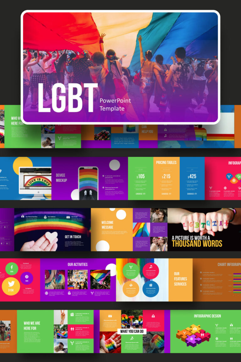 LGBT Powerpoint Template MasterBundles