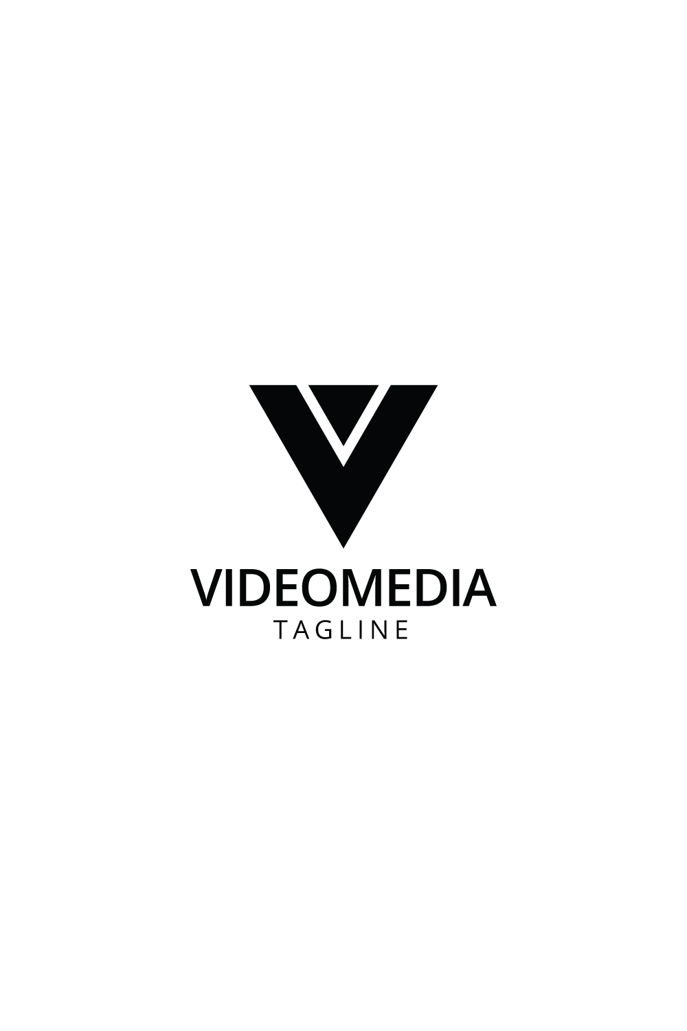 Video Media Logo Design pinterest image.