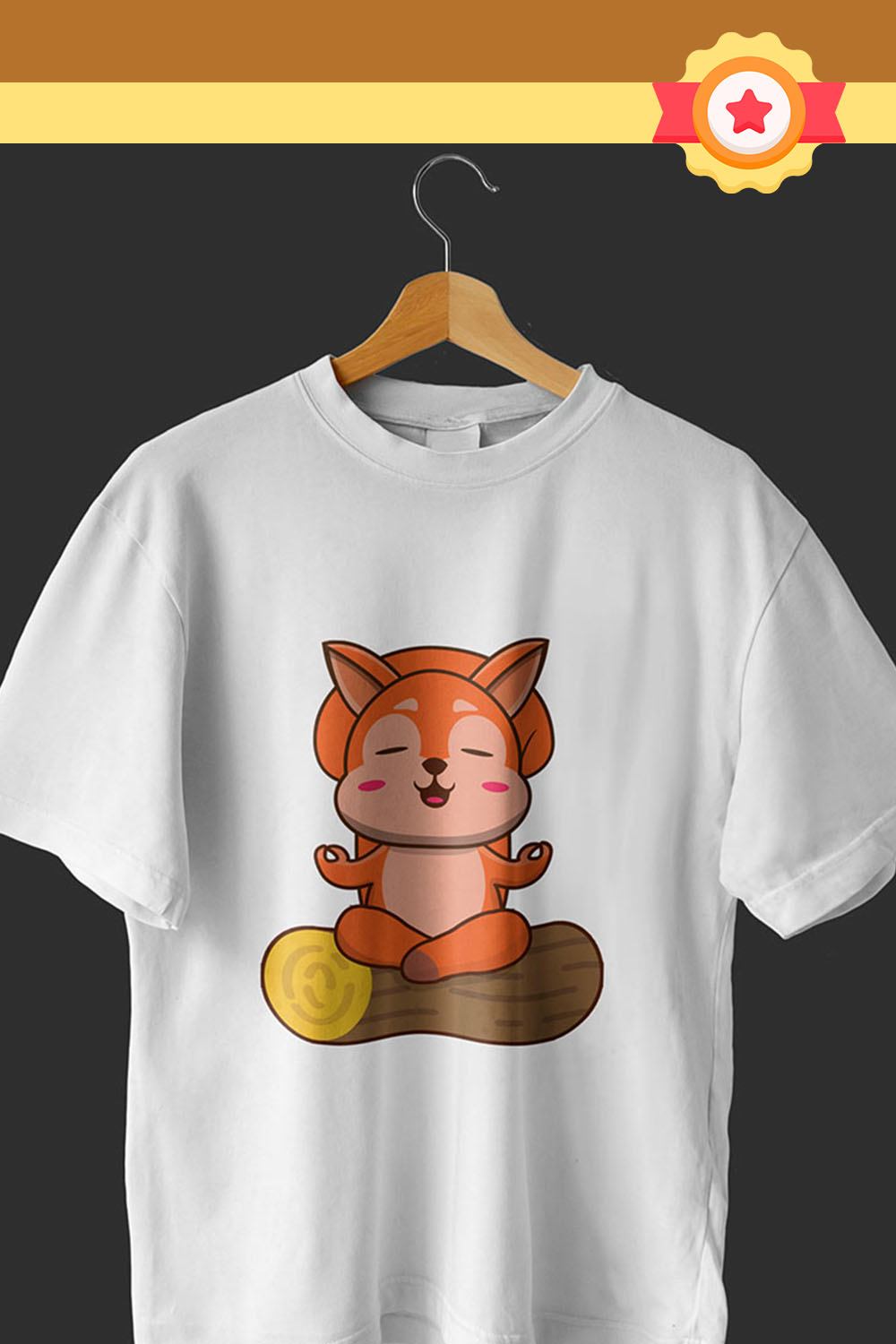 Cute Squirrel Illustrations T-Shirt pinterest image.
