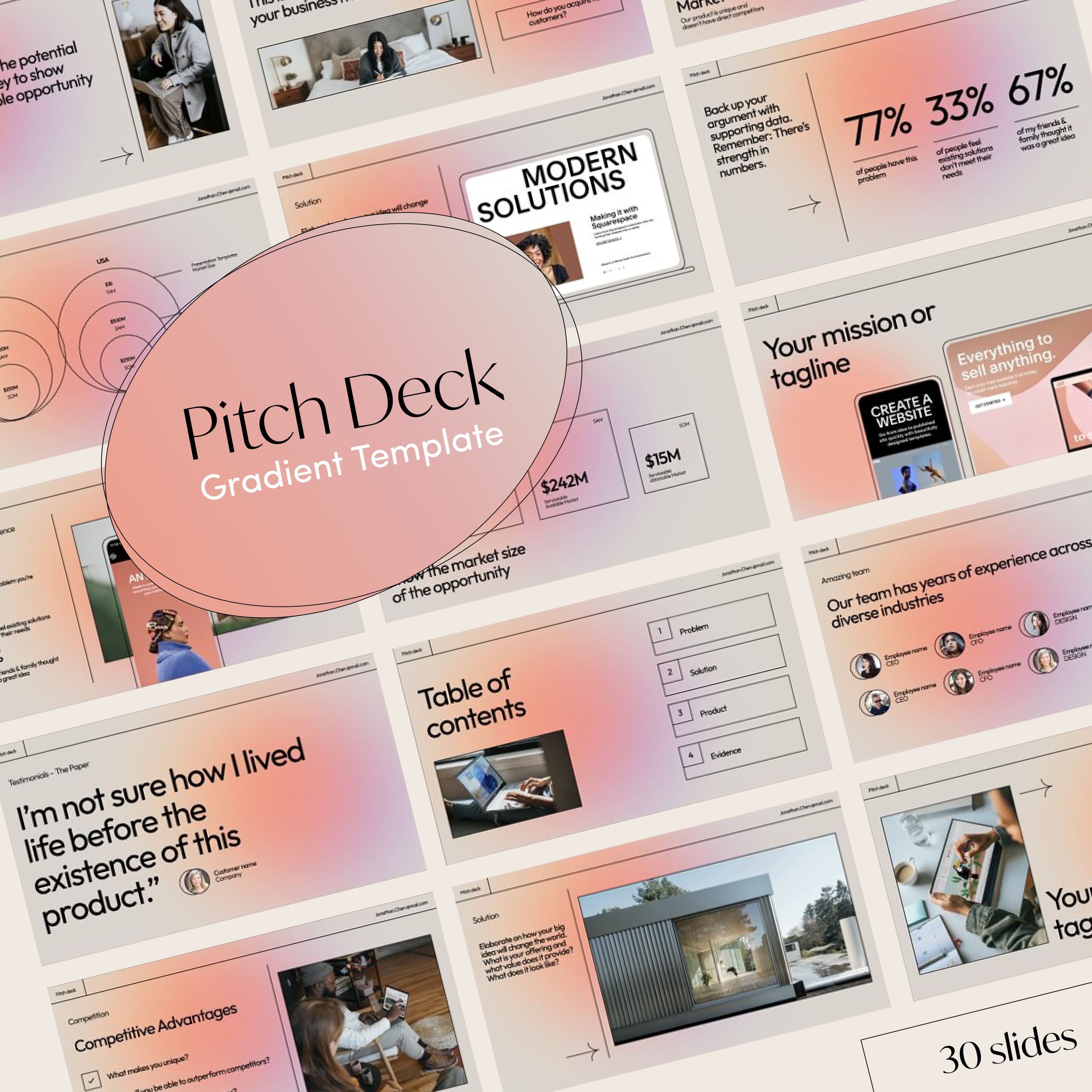 Pitch Deck - Gradient cover.