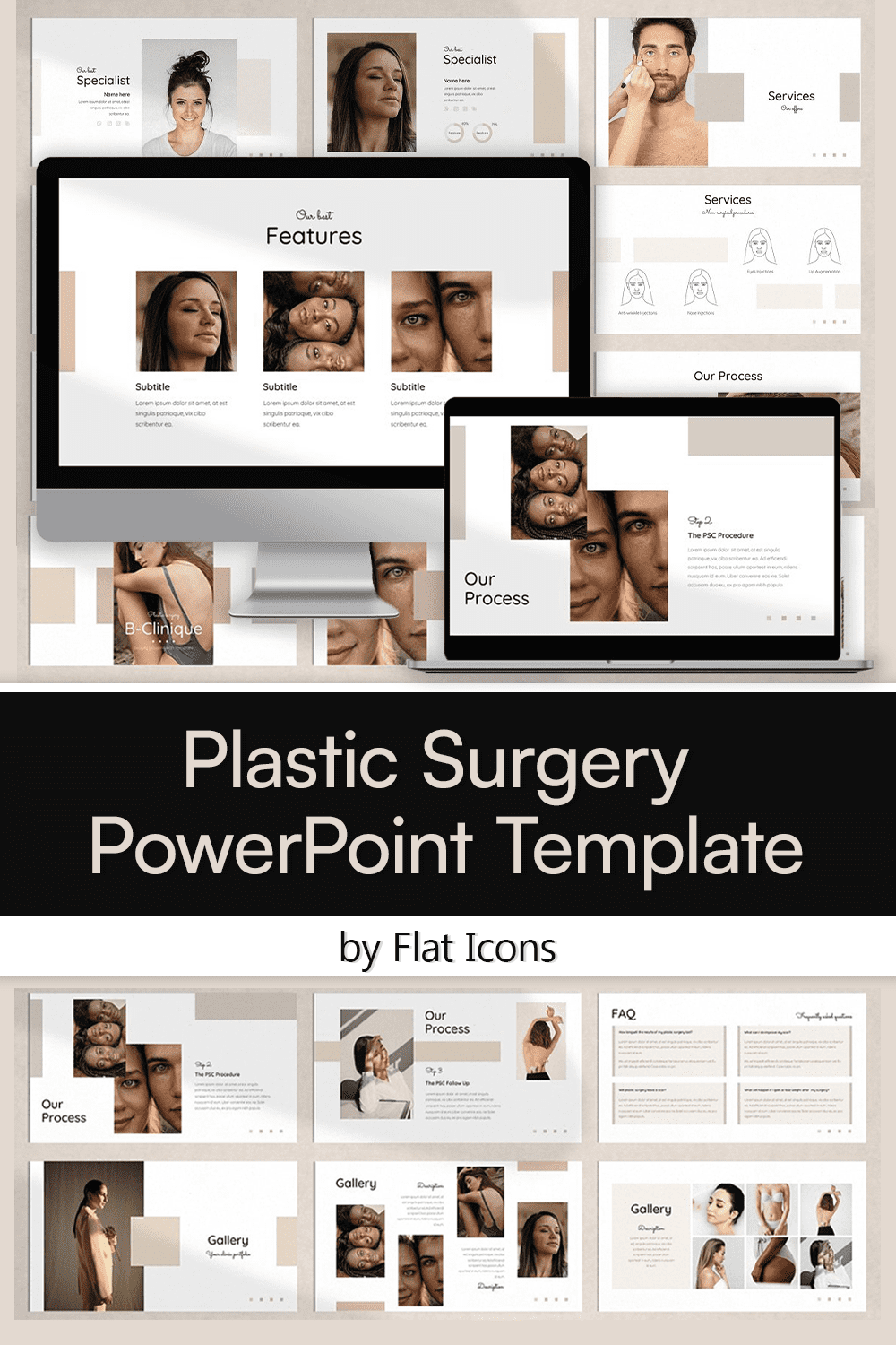 plastic surgery powerpoint template pinterest