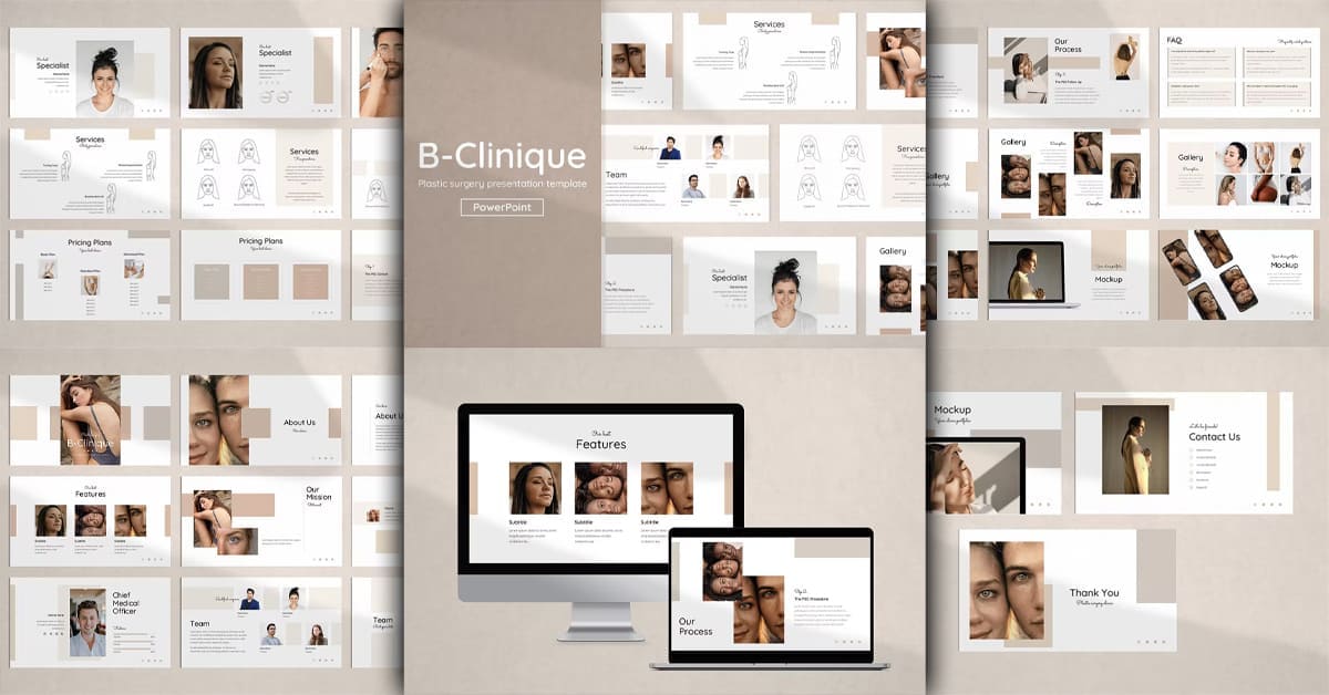 Plastic Surgery PowerPoint Template PPTX – MasterBundles