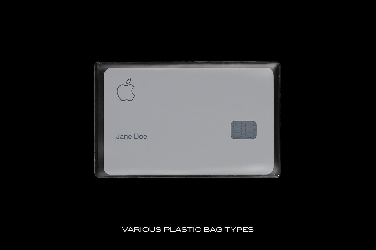 Apple Card in plastic file.