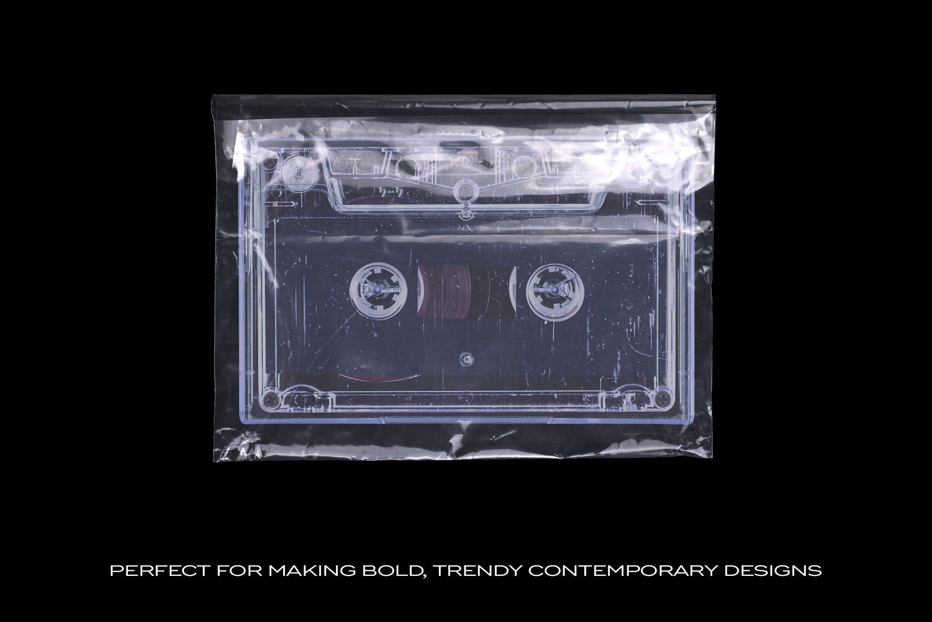 Cassette in plastic file.