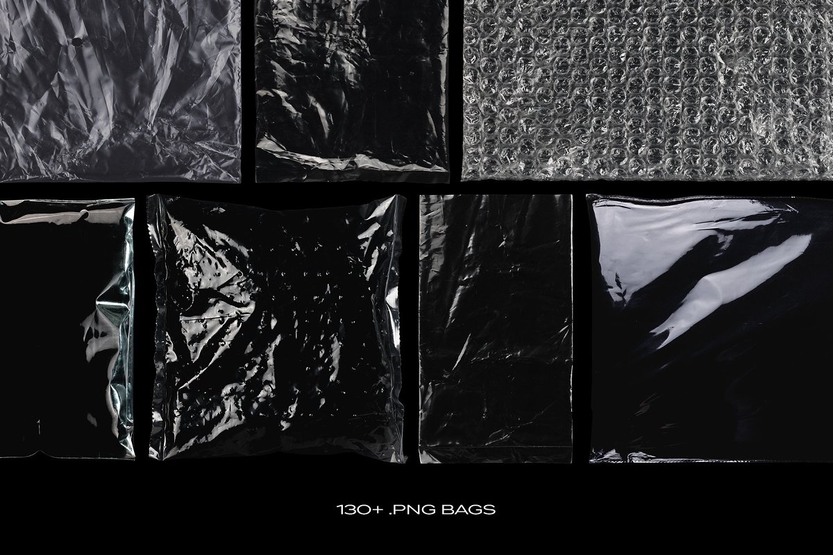 There are 130+ png bags.